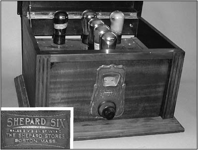 1927 Shepard Stores tube radio