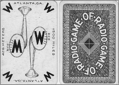 The front and back of typical playing cards