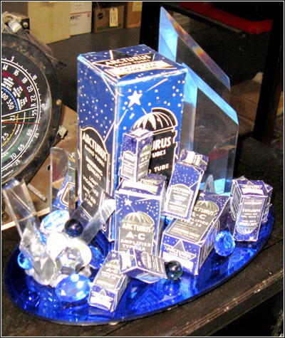 Arcturus blue-tube advertising display
