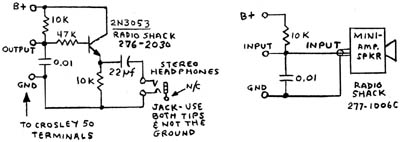 The emitter-follower impedance transformer diagram