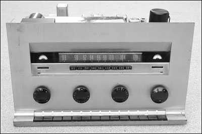 Front view of the receiver