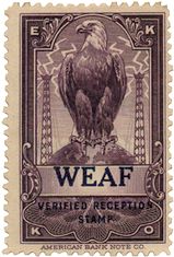 WEAF stamp