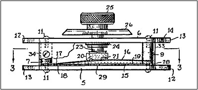 Patent drawing of Gernsback's compression condenser