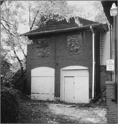 The Conrad Garage prior to disassembly.