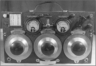 The 5-watt Coast Guard Model T-22 (RT-80A) portable transmitter unit