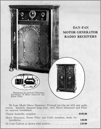 The De Luxe Model Motor Generator-Powered 6-tube set