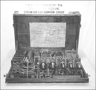 A World War I Western Electric 936 transmitter and receiver.