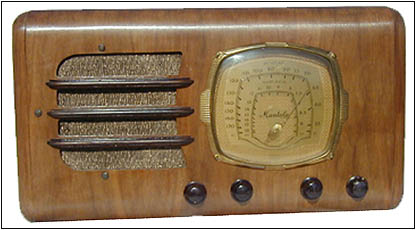 The restored B.F. Goodrich Model R-422 Mantola farm radio