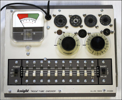 The Knight Kit 400A service-type tube tester