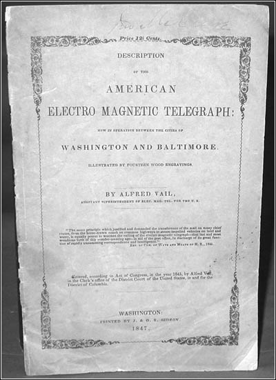 Description of The American Electro-Magnetic Telegraph