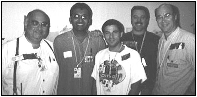 Bart Lee, left, and others provided communications for the Red Cross in the aftermath of the World Trade Center disaster.