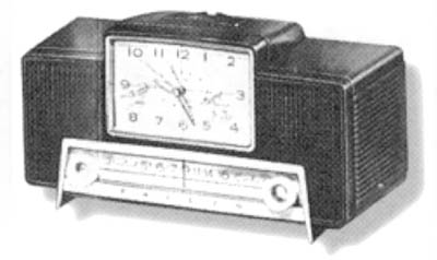 The 1959 Model G751-124 "All American 5" plastic clock radio.