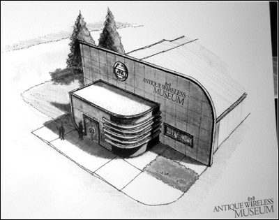 proposed entrance to the new Antique Wireless Museum