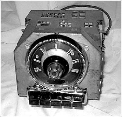 A front view of the radio