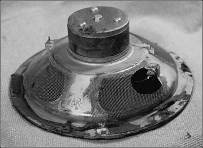 rear view of the woofer
