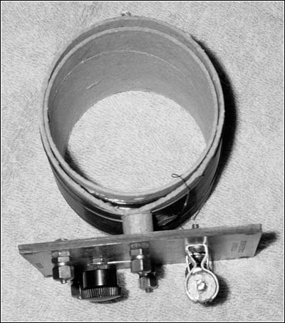 A side view of the tuning coil