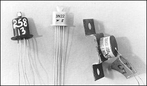Unusual early junction transistors.